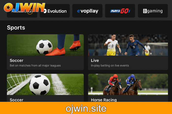 Aposte em apostas esportivas no cassino online OJWIN