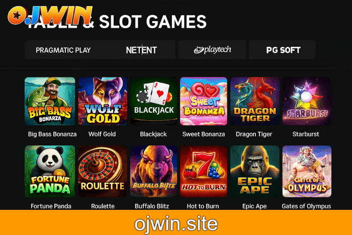 Slots populares Cassino OJWIN bônus e diversão