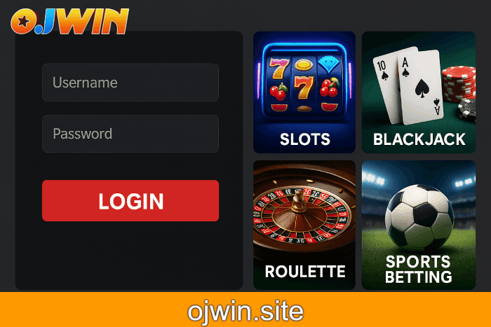 Login Cassino OJWIN apostas seguras online